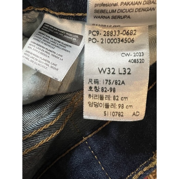 Levi Strauss Co 512 Slim Taper Jeans Blue Wash Mens W32 L32 - Picture 5 of 10